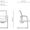 Dimensions - Office Chair - Serie G