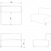 Open System Seating - Qita - Dimensions